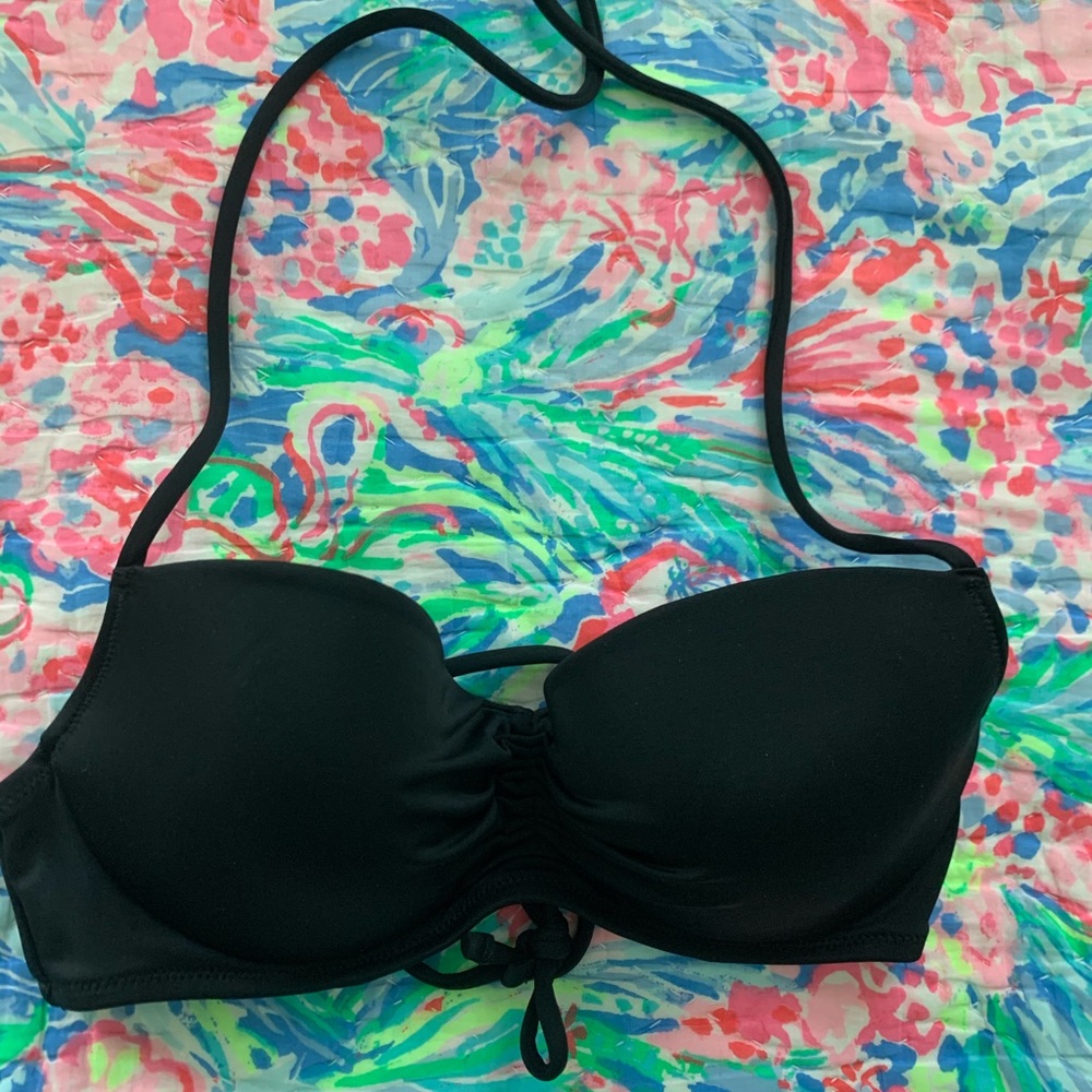 NWOT Black Underwire Bikini Top